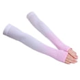 thumbnail image 2 of Eoperou 1 Pair Gradient Color Thumbhole Design Ice Silk Arm Sleeves Men Women Sports Arm Sleeves Cycling Supplies, 2 of 8