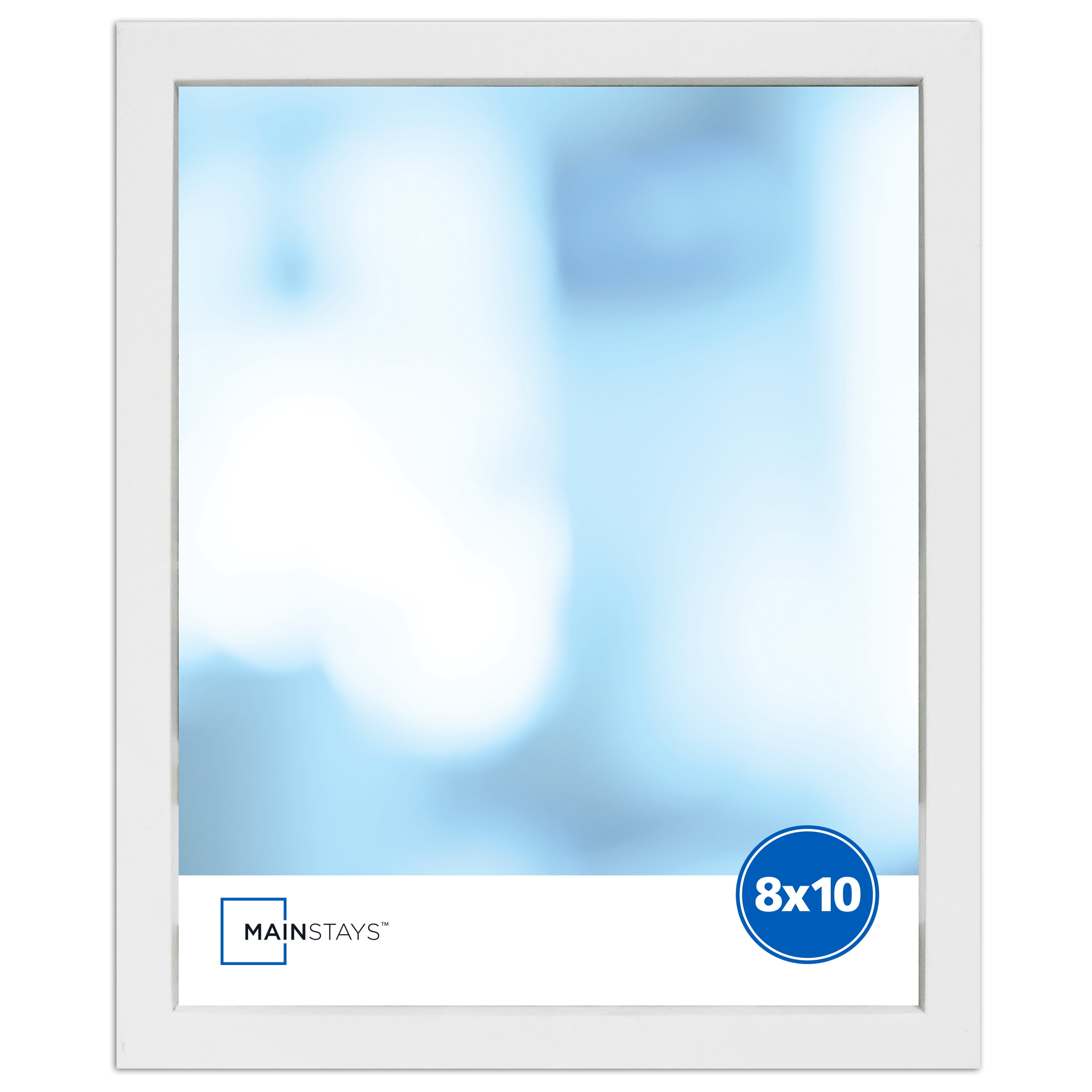 Gallery White Modern Picture Frame with White Mat 8x10 + Reviews