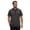 Black, variant on Men's Performance Striped Polo Shirt UPF 50+ Wicking 4-Way Stretch Sport Top Navy XXL