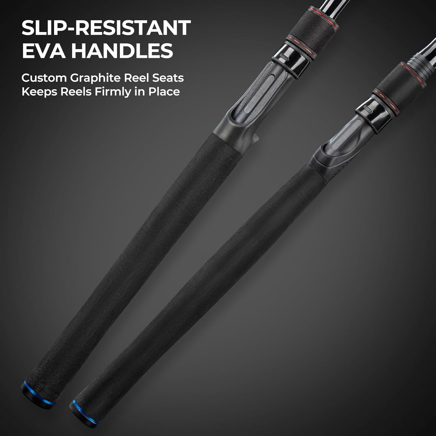 KastKing Spinning Rods & Casting Fishing Rods, Brute Tuff Composite Graphite & Glass Blanks-Brutus