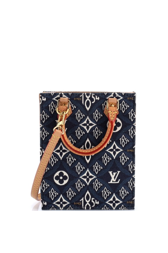 Pre-Owned Petit Sac Plat Bag Limited Edition Since 1854 Monogram Jacquard By Rebag