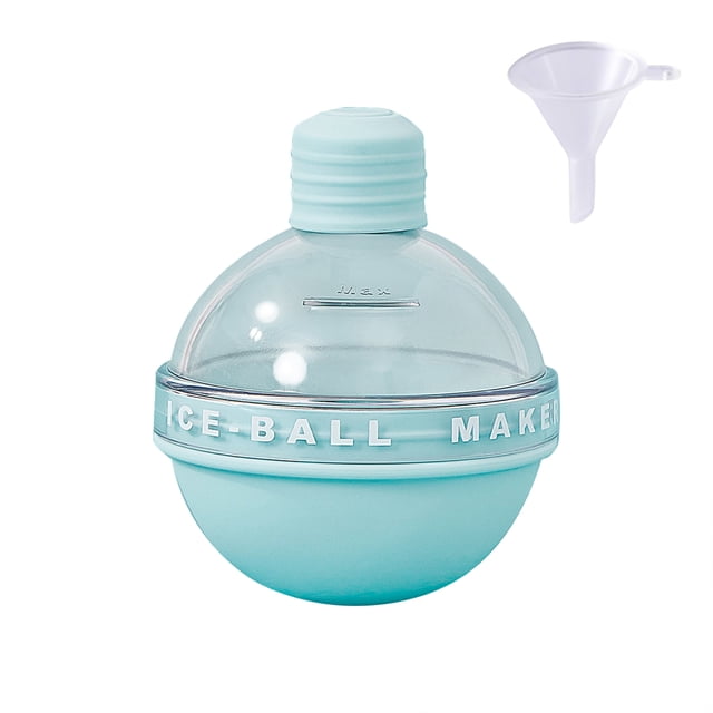 1pc Ice Ball Maker 2.4 Inches Big Ice Ball Mold Silicone Cute Bulb-shaped with Funnel