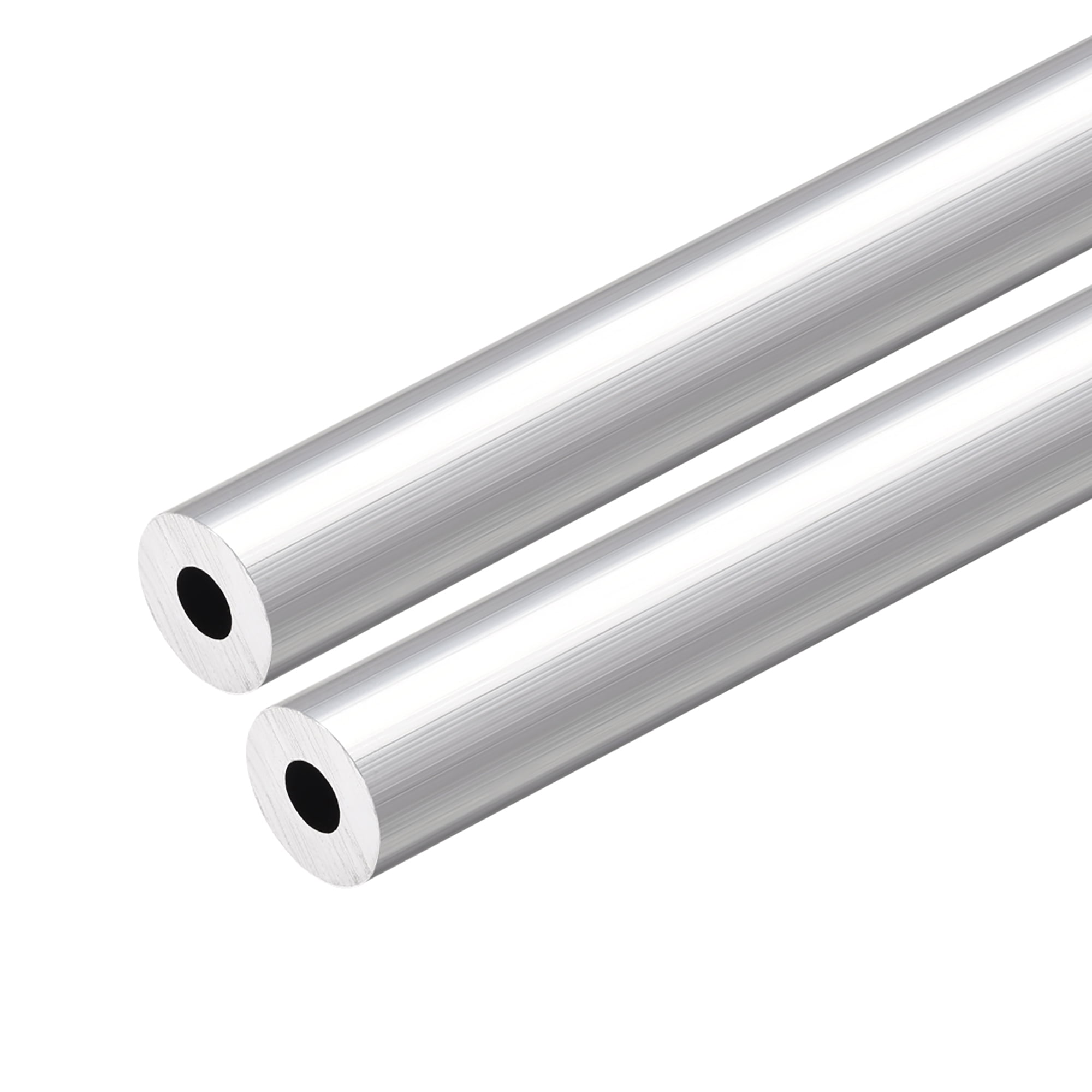 6063 Aluminum Round Tube 12mm OD 5mm Inner Dia 300mm Length Seamless