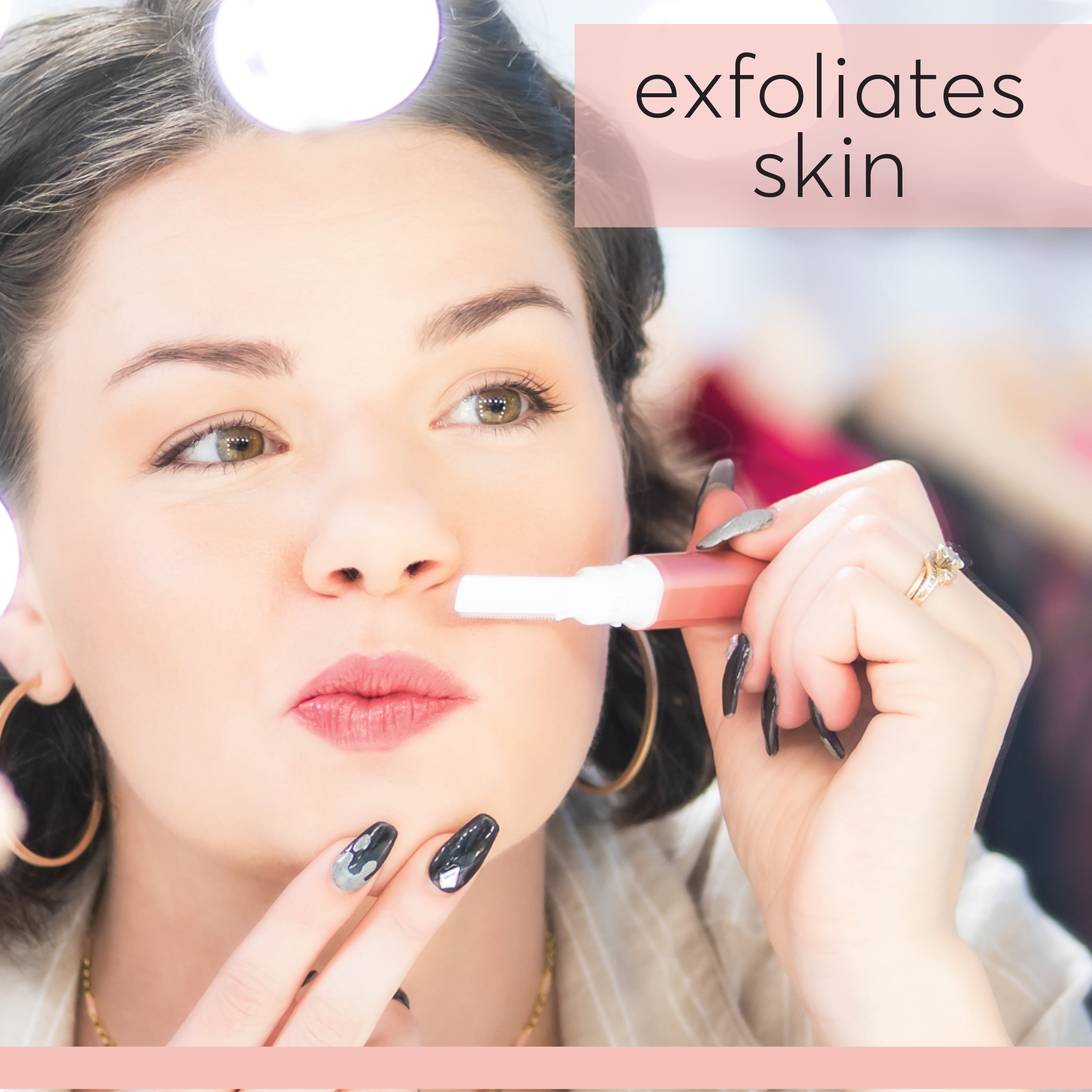 About Face Sonic Beauty Wand, Battery Operated Peach Fuzz