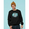 thumbnail image 2 of Alien Silhouette Design Sweatshirt Men -Image by Shutterstock, Male Medium, 2 of 4