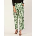 thumbnail image 3 of Moomaya Printed Palazzo Pants For Women, Loose Fit Elastic Waist Pajamas, 3 of 8