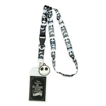 Nightmare Before Christmas Jack ID Lanyard Badge Holder With 1.5" Charm Pendant