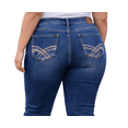 thumbnail image 3 of Jack David Womens Plus Size Navy Blue Denim Jeans Pants Curvy Stretch Relaxed Fit, 3 of 8