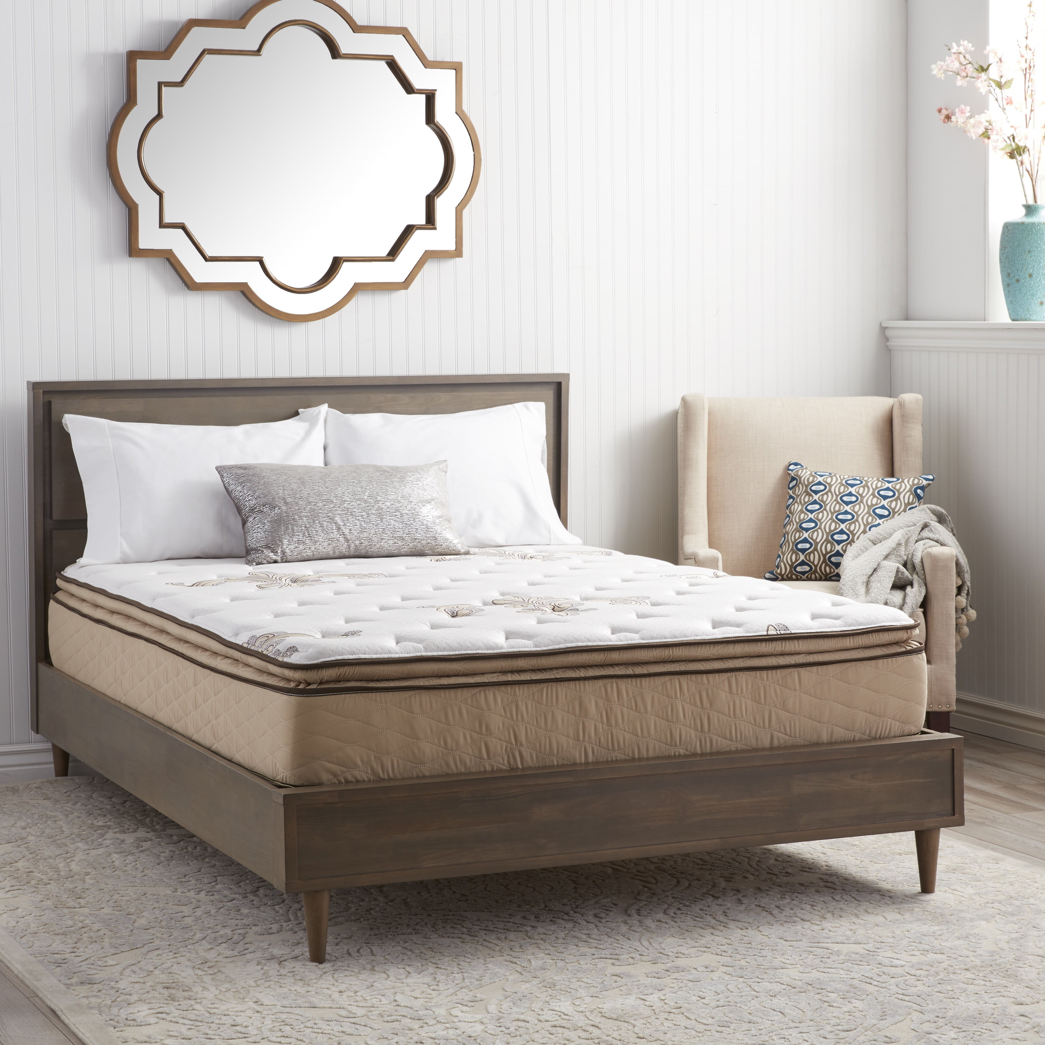 Nuform Quilted Pillow Top 11 Inch Short Queen Size Rv Foam Mattress Departments