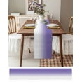 thumbnail image 4 of Table Runner 72 Inches Long for Kitchen Dining, Purple White Ombre Dresser Scarf Farmhouse, Dining Table Decorations for Wedding/Parties, Purple Gradient Color Modern Abstract Art 14 x 72 In, 4 of 9