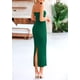 thumbnail image 2 of Vestido PRETTYGARDEN Maxi Verde Sin Tirantes con Nudo Frontal Torsionado Talle M, 2 of 8