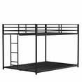thumbnail image 4 of Nmkwnr Full over Full Metal Bunk Bed Frame with Ladder, Black, 4 of 8