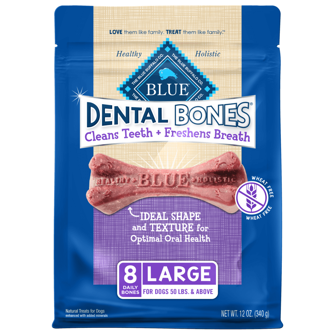 Blue Buffalo Dental Bones Large (50 lbs and Up) Dental Treats for Adult