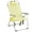 Yellow_38.98"H, variant on GZXS Folding Beach Chair with Side Pocket & Cooler Pouch, 5-position Adjustable Reclining Chair, Portable Camping Chair for Outdoor, 15.4" Seating Height, Yellow