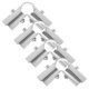 thumbnail image 1 of DEEPCRAFF 4Ud Conector Metálico Para De Tendedero Resistente De Inoxidable En Color Plata, 1 of 8