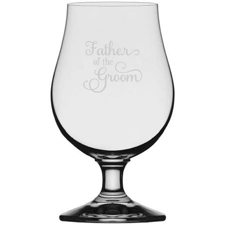 

Father Of The Groom Samantha Font Wedding Party Themed Etched 13.25oz Iona Beer Glass