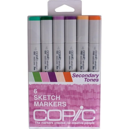 Copic Sketch Markers Secondary Tones 6 Count