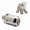 Silver (5PC), variant on WEIOUKC Roll-Up Door Cylinder Lock,Heavy-Duty Cam Lock Cylinder with Keys, Brass Pin Tumbler Locker Lock for Metal Cabinets, Toolboxes & Mailboxes, Easy Install