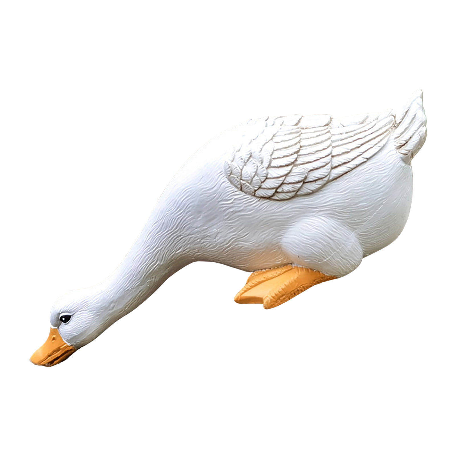Simulated Plastic Duck Model Home Garden Water Pond Decoration White Duck 