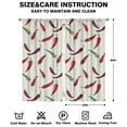thumbnail image 2 of Boys Girls Kids Nursery Curtains Red Chili Peppers Print Pattern Window Drapes for Living Room Bedroom Playroom Decor Rod Pocket 42x84Inch 2 Panels, 2 of 2