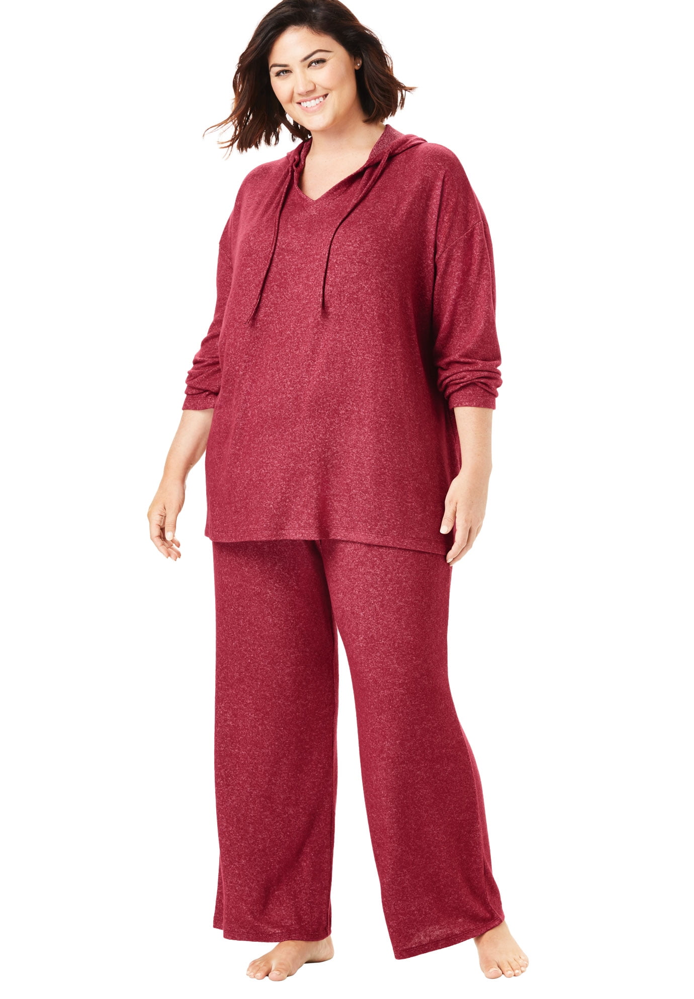 plus size wide leg lounge pants