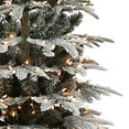 thumbnail image 2 of Puleo International 7.5 Ft Prelit Christmas Tree, 700 Clear Lights, Flocked, 2 of 5
