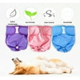 thumbnail image 7 of Dog Diapers for females Reusable Washable Doggie Diapers No Leak Puppy Diapers with Strong Flexible Velcro 3Pcs L, 7 of 7