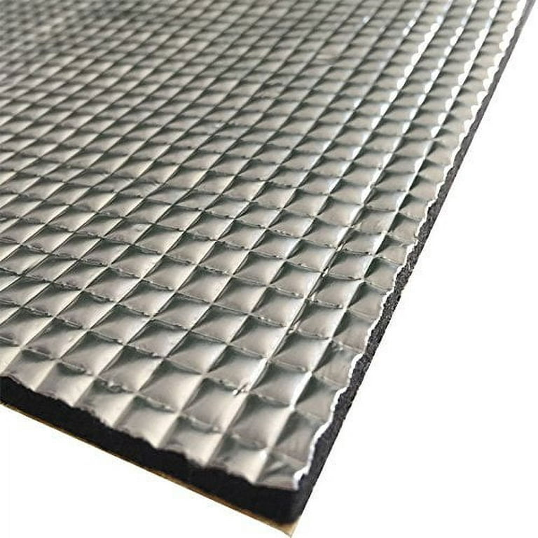  ZXCASDF Heat Shield,Sound Deadening Material,Car Sound  deadening mat,Foil Cotton Liner,Car Engine Heat Sound Deadener Dampening Insulation  Mat,Waterproof Sound Proof Sticker,10mm（thk）,1 * 1M(1m²) : Automotive