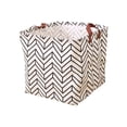 thumbnail image 4 of Tuvgenk Handles Dirty Laundry Basket 12.6*12.6*12.6in Gray Folding Storage Basket Dorm Carry Cloth Storage Bin, 4 of 5