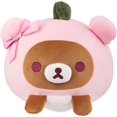 thumbnail image 1 of San-X Coussin Peluche Mochi Original Rilakkuma Cherry Series - Chairoikoguma Rose, 1 of 7