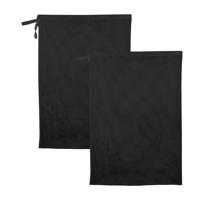 Sac à Linge en Maille pour la Maison de Moins de 10, Grand Sac à Linge avec Cordon de Serrage, Panier à Linge Doublé, Lavable à la Machine, Sac à Linge de Voyage, de Sport et d'Auberge (2 Pcs)