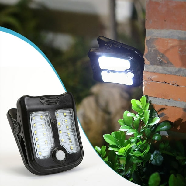 Solar Lights,Outdoor Clip Motion Sensor Lights 3 Modes,IP65 Wireless Security For Fence, Wall, Garage, Patio