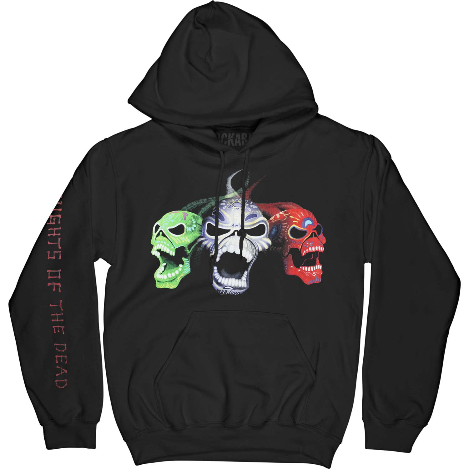 Zippered Hooded Sweatshirt Black Back Print Marilyn Manson Men's  Cross Logo