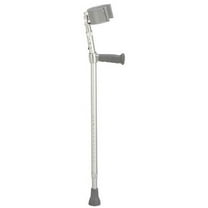 Forearm Crutch Adult Extra Tall (33" - 41") with front opening vinyl coated comfort grip and cuffs. Pair