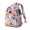 thumbnail image 3 of Abstract Floral Watercolor Student Backpack Spacious Adjustable Shoulder Straps Chest Buckle Water-resistant Lightweight School Backpack for Student and Students, 3 of 5