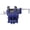 Blue + Steel#7, variant on 5 Inch Cross Slide Vise for Drill Press, 2 Way X-Y Milling Vise with Serrated Steel Jaws, Benchtop Woodworking Clamp Machine for Metal and Wood Projects
