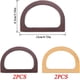 thumbnail image 2 of Asa para bolso de 4 piezas, asa de madera de 12 x 8,5 cm, asas para bolso en forma de D, asa de madera para bolso para accesorios de bricolaje, 2 of 5