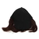 thumbnail image 4 of Unisex Hats with Hair Extensions for Women Comfortable Cloth Wig Cap with Black Short Curly Hair 7.5 Inches, 4 of 5