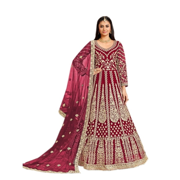 Tenue de Fête Style Longue Robe Cousue Magnifique sur Mesure Kurta/kurti Indien Ethnique Nouveau