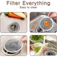 thumbnail image 4 of 4pcs Heavy Duty Stainless Steel Slop Basket Filter Trap, 2.75" Top / 1" Mesh Metal Sink Strainer - PR, 4 of 5