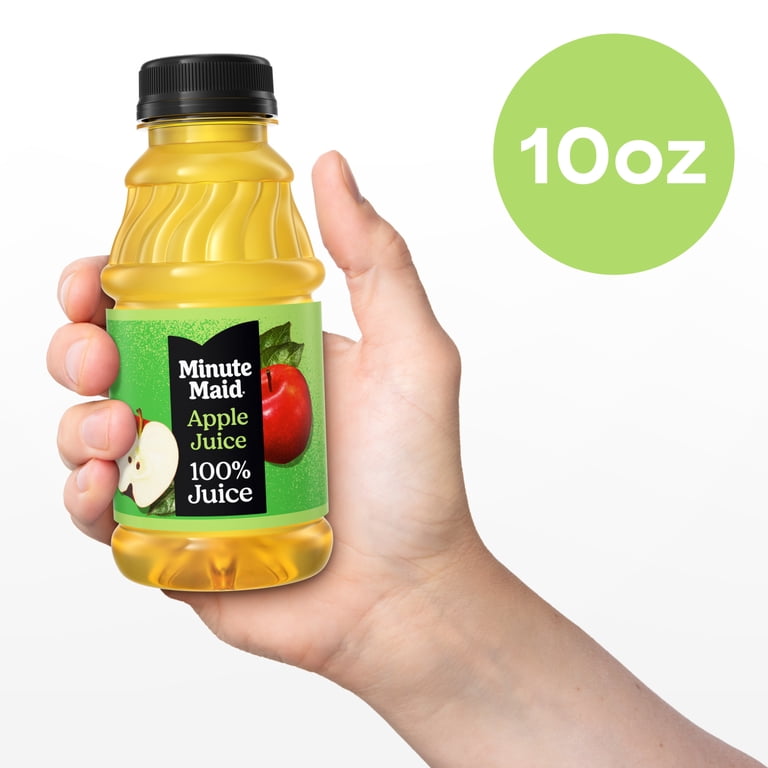 Minute Maid Apple Juice Bottles, 100% Juice, 10 fl oz, 6 Pack