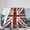 50x40, variant on British Flag Blanket Gift Throw Blanket Floral Roses Vintage UK Patriotic Gift for Women Men Home Decor 60x50