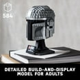 thumbnail image 4 of LEGO Star Wars The Mandalorian Helmet 75328 Buildable Model Kit, Display Collectible Decoration Set for Adults, Men, Women, Mom, Dad, Collectible Gift Idea, 4 of 9