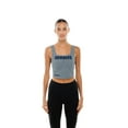 thumbnail image 7 of Women's New Era Navy/Gray Dallas Cowboys Reversible Cropped Sport Classics Tank Top, 7 of 7