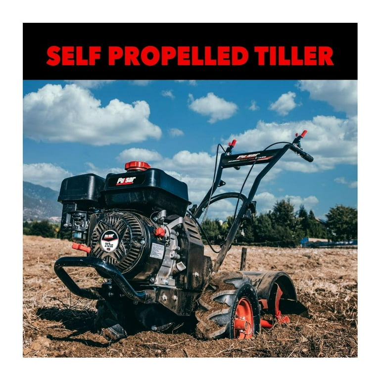 Pulsar, Gasoline Powered Rear Tine Tiller, 20