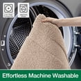 thumbnail image 4 of FRABE Bathroom Rug, Ultra Soft Plush Quick-Dry Microfiber Mat with Recessed Border Design, Non-Slip Rubber Backing and Machine Washable for Tub and Sink, Beige 24"x36", 4 of 12