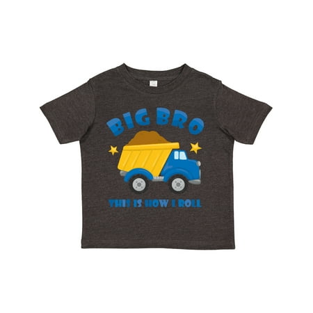 

Inktastic Dump Truck Big Bro Gift Toddler Boy Girl T-Shirt