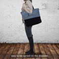thumbnail image 5 of Las bolsas de asas grandes respetuosas del medio ambiente del viaje para las mujeres para ir de compras,La bolsa de asas de la lona con la cremallera, 5 of 5