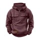 thumbnail image 1 of Blusa con capucha de manga larga para hombre, sudadera con cremallera lisa, sudadera con capucha para entrenamiento, sudadera deportiva con múltiples bolsillos para exteriores, chaquetas de invierno,, 1 of 5
