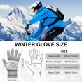 thumbnail image 3 of 3 Pairs Touch Screen Gloves with Snow Flower Pattern, Warm Knit Winter Gloves Christmas Gifts Stocking Stuffers for Women, 3 of 6